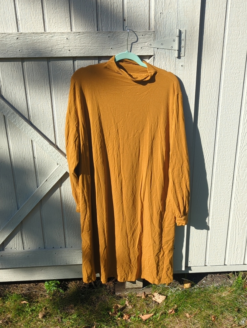 Gudrun Sjoden Mustard Long Sleeve Shift Dress